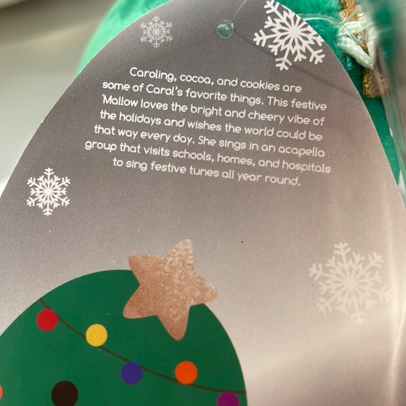 NWT 3.5” Carol the Christmas Tree Squishmallow Clip - Picture 3 of 3